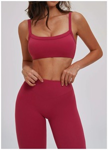 Soutien-gorge de sport sans couture à bretelles croisées pour femme, à fort impact, idéal pour le yoga et le fitness – Vente en gros personnalisée, produit phare - Product Image 2