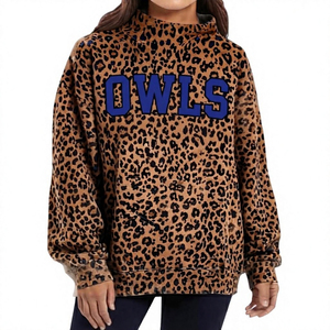 Ropa de Talla Grande para Mujer, Sudaderas con Estampado de Leopardo, Sudadera Cálida de Invierno con Forro Polar Grueso para Gimnasio, Fitness y Uso Casual - Product Image 2