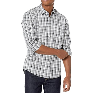 Chemise à manches longues pour homme, coupe moderne, formelle, pour le bureau, vente en gros, fabricant OEM, 100% coton sergé, haute qualité, été - Product Image 4