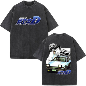 OEM Custom Oversized <b>T</b> Shirt Japanese Fish Design <b>Back</b> Print Cotton Streetwear Loose Fit Supplier - Product Image 3