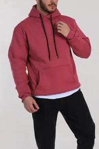 2025 New <b>Men's</b> Casual Woolen Hoodie <b>Sweatshirt</b> Anti-Wrinkle Hooded Pullover Tops in Yellow Green Pink Purple <b>Orange</b> - Product Image 5