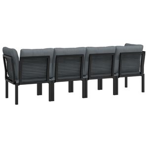 Ensemble de salon de jardin noir et gris - Product Image 5