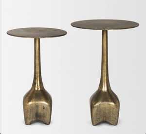 Mesas Auxiliares Nesting Home Icon, Diseño Moderno de Mediados de Siglo, Acabado Antiguo, Muebles para Sala de Estar - Product Image 3