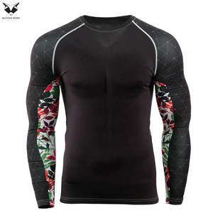 Rashguard de Manga Larga para MMA y BJJ con Diseño Personalizado, de la Mejor Calidad, para Entrenamiento Físico Masculino, de Secado Rápido, para Adultos - Product Image 5