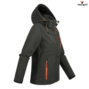 Chaqueta de Trabajo de Invierno con Logotipo Personalizado Profesional, Chaqueta Soft Shell para Mujer, Resistente al Viento, Impermeable, Transpirable, Reversible, Forrada de Forro Polar - Product Image 4