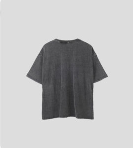 เสื้อยืดพรีเมียมผู้ชาย ทรงเข้ารูป คอวี ผ้าคอตตอน 100% หนานุ่ม ระบายอากาศดี สไตล์สตรีทแวร์ สีพื้น ย้อมสีแบบเรียบง่าย รับผลิตตามสั่ง ขายส่ง - Product Image 6