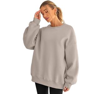 Sweatshirts surdimensionnés pour femmes Hoodies Fleece Crewneck Sweaters Casual Tops Comfy Fall Fashion Outfits Winter Clothes - Product Image 1