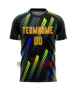 NOUVEAU Service Personnalisé : Maillot de Football à Manches Courtes 100% Polyester à Séchage Rapide, Respirant, avec Logo Imprimé sur le Devant - Product Image 3