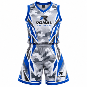 Uniforme de Baloncesto sin Mangas de Tela de Malla Transpirable Reversible de Spandex/Poliéster, Jersey Personalizado con Logotipo del Equipo, Verano, Adultos, Unisex - Product Image 1