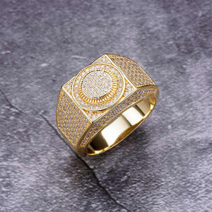 Anillo de Plata 925 Premium con Diamante Cultivado en Laboratorio, Diseño Cuadrado, para Colecciones de Joyería de Boutique al por Mayor - Product Image 1