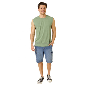 Débardeur léger et confortable multicolore pour homme, prêt à être expédié, t-shirt sans manches extensible pour le sport, pour l'extérieur ou la salle de sport - Product Image 5