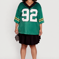 Jersey de Fútbol Americano Personalizado de Gran Tamaño, Cuello en V, Malla Transpirable, Ropa Urbana, Logotipo Personalizado, OEM, Marca Privada, Proveedor Mayorista de EE. UU.