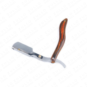 Wholesale Professional Double Edge Shaving <b>Razor</b> Stainless Steel Wooden Handle Barber <b>Razor</b> Custom OEM for <b>Men</b> - Product Image 3