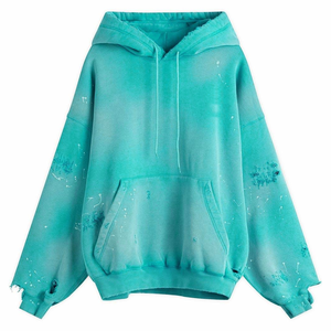 Nouveauté 2025 – Sweat à capuche homme en coton 100 % brodé avec logo personnalisé, effet délavé et vieilli, respirant, fabriqué au Pakistan - Product Image 5