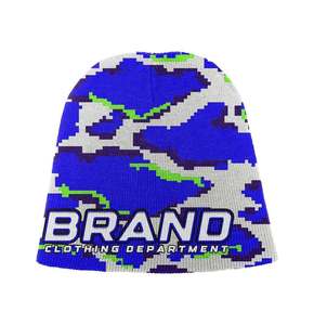 Gorro de Invierno Personalizado con Diseño de Camuflaje, Estilo Urbano Unisex para Adultos, 56-58CM, Tejido Jacquard - Product Image 3