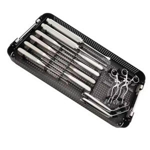 Ensemble d'instruments chirurgicaux pour la colonne lombaire en acier inoxydable, pour laminectomie orthopédique manuelle, certifié MOL, avec étui de stérilisation - Product Image 4