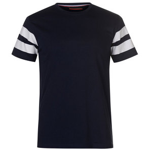 Camiseta de Manga Corta con Bloques de Color, Tres Tonos, Algodón, Estilo Casual Urbano, Transpirable, Unisex, Ropa Personalizada al por Mayor, Camisetas de Moda - Product Image 4