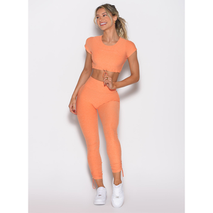 women yoga <b>set</b> high waist leggings sports bra breathable stretch fitness workout gym wear activewear - Product Image 6