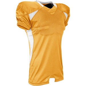 Maillot de football américain personnalisé à col en V, manches courtes, maille respirante, 100% polyester, vêtements de sport unisexes pour adultes - Product Image 1