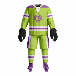 Uniforme de hockey sur glace à manches longues en tissu respirant, logo brodé personnalisé, uniformes de hockey sur glace unisexes, vêtements de sport toutes saisons - Product Image 6