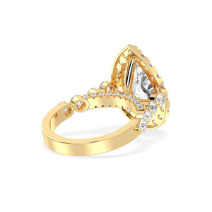 Bagues de fiançailles REYES de luxe en or jaune 14K 18K avec moissanite certifiée GRA pour femmes, solitaires, cadeau de mariage, bijoux fins - Product Image 4
