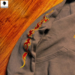 Sudadera con Capucha Ligera para Hombre, Diseño Personalizado, Alta Calidad, 100% Algodón, Tejido de Rizo, Diseño Liso, Teñido Uniforme, Transpirable - Product Image 3