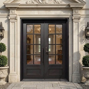 Royal Luxury KHP-DG-003 Premium Outdoor Main Gate Made Rust-Resistant Wrought Iron Modern Design Waterproof Easy Use <b>Swing</b> - Product Image 3