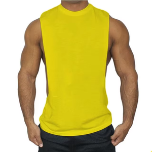 Débardeur Homme Moulant Sans Manches Couleur Unie Tissu Extensible Respirant pour Entraînement Sportif Style Été - Product Image 4