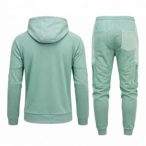 Ensemble de survêtement léger réversible à capuche et cordon de serrage pour l'hiver, style streetwear, prix de gros, vêtements de sport athlétiques - Product Image 6