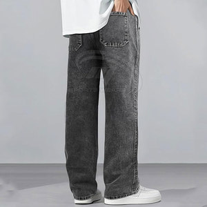 Jean baggy léger 100 % coton pour homme, taille mi-haute, haute qualité, prix raisonnable, nouveau style, vente chaude - Product Image 2