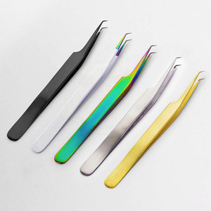 Pinzas Profesionales para Pestañas de Acero Inoxidable con Punta Serrada de 10 mm de Longitud, Uso Diario en Salón de Belleza, Servicio OEM, Logotipo Personalizado, Duraderas - Product Image 4