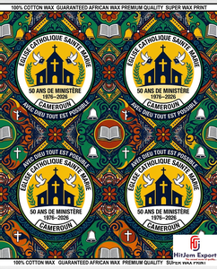 Premium Customized African Wax Print Fabric Supplier Church Anniversary Celebration Convention Textile Manufacturer - Product Image 5