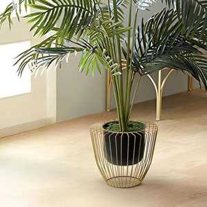 Pot de fleurs décoratif d'intérieur, support de plantes en métal pour la décoration de la maison, à poser au sol, pour salon, bureau, hôtel, utilisation de présentation haut de gamme, qualité export. - Product Image 1