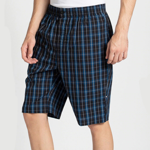 Pantalones Cortos Bermuda a Cuadros para Hombre, Cintura Elástica, Estilo Casual, Tejido a Cuadros, Bolsillos, Corte Medio - Product Image 2