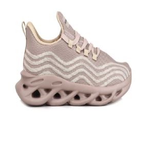 Baskets basses beiges pour hommes, légères, à lacets, chaussures de marche respirantes, chaussures de sport confortables et amorties - Product Image 3