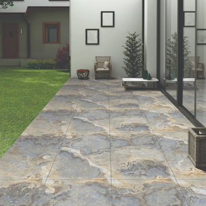 Carrelage mural et de sol en porcelaine moderne Graphite Mist Endless 60x120 CM, finition mate polie pour intérieur de villa et d'hôtel - Product Image 1