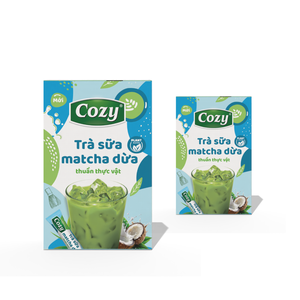 ตัวอย่างฟรี ผงชาเย็นแบบไม่มีน้ำตาล กล่องกระดาษสองชั้นสำหรับชาเย็น กล่องบรรจุภัณฑ์แบบกำหนดเอง ผงรสชาติมะพร้าว - Product Image 1