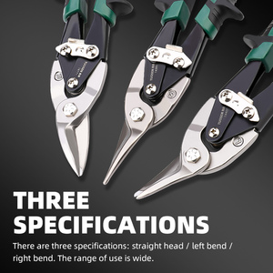 10'' Heavy Duty CR-V Steel Aviation <strong>Tin</strong> <strong>Snips</strong> <strong>Left</strong> Straight <strong>Right</strong> <strong>Hand</strong> Tools for Cutting Metal Iron DIY Laser Scissors for - Product Image 4