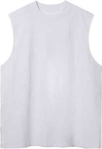 Camisetas sin mangas de punto personalizadas para hombre, estilo acid wash, para gimnasio, de secado rápido, ajuste holgado, de algodón, para correr y playa, OEM/ODM - Product Image 5