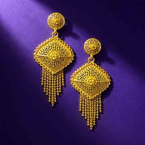 Pendientes Colgantes de Moda Chapados en Oro de 14K, 18K, 24K al por Mayor, Pendientes Nupciales de Diseño Turco, Joyería de Oro Laminado, Oro Joyería - Product Image 2