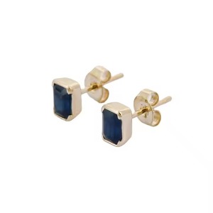 New Luxury Blue Dial Moissanite Diamond <b>Earrings</b> for Women Certified Brilliant Round Cut Sustainable Fine Available For Sale - Product Image 2