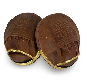 No Boxing No Life - Mitaines de frappe courbées pour entraînement professionnel - Mitaines de concentration de haute qualité en cuir PU de qualité supérieure - Doigts entièrement recouverts - AS-FP-67 - Product Image 6