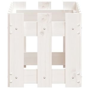 Jardinières et pots de fleurs en bois de pin massif blanc, de taille moyenne et durables - Product Image 6