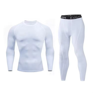 Chemises de compression unisexes respirantes en Spandex/Nylon, pour le sport, la gym, le MMA, le BJJ, Rash Guard à manches longues, Leggings, Combinaisons Rashguard - Product Image 5