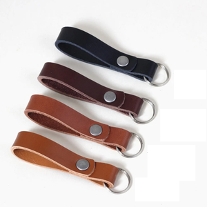 Porte-clés en cuir véritable, fabrication de porte-clés personnalisés, logo sur mesure, porte-clés pour homme - Product Image 5