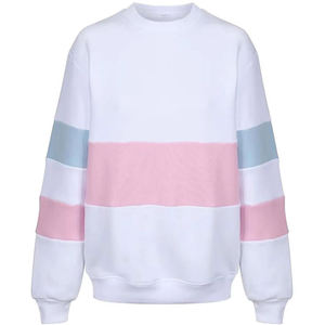 เสื้อสเวตเตอร์คอกลมแขนยาวสำหรับผู้หญิง สีชมพู ฟ้า ขาว ถักลาย สวมใส่สบายๆ ในฤดูใบไม้ร่วง - Product Image 6
