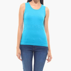 Comfortable Breathable <b>Knitted</b> Fabric Eco-Friendly Everyday Use <b>Women</b> <b>Tank</b> <b>Top</b> Pakistan Manufacture Premium Quality Best Selling - Product Image 2