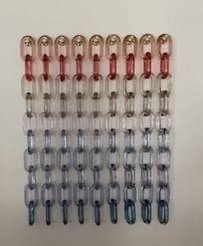 Adornos de Pared Curvos de Acrílico Ecológicos de Estilo Art Deco Moderno de ILAHI, Adornos Colgantes Hechos a Mano con Patrón Vertical en Forma de Cadena - Product Image 1