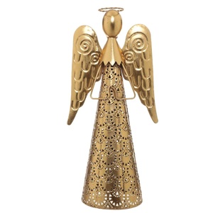 New Trending Iron Metal Unique Shape Tree Topper Handmade Christmas Ornament Decoration Angel Shape Design Christmas Fairy - Product Image 4
