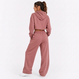 Womens Comfortable Matching Clothing Set Soft Long Sleeve Top And Everyday Casual Pants Outfit - Product Image 2